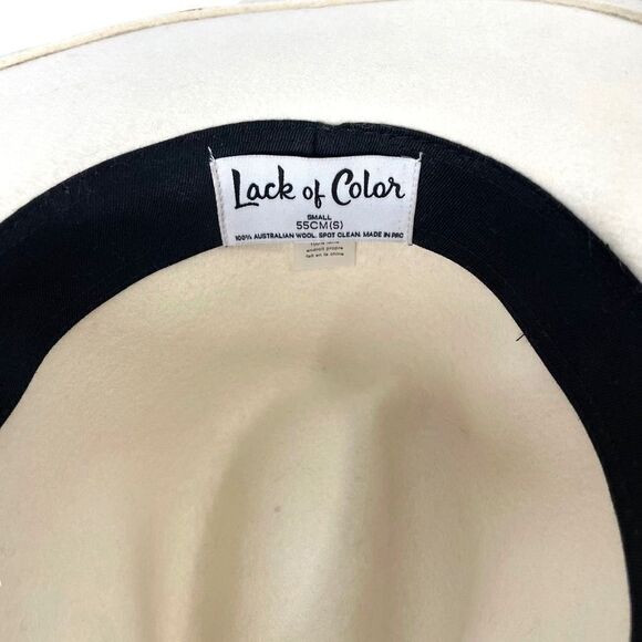 Lack of Color 100% wool fedora hat Size S‎ cream main image 5